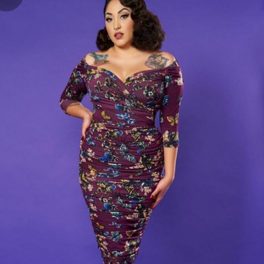Nwt Pinup Couture Melissa Moth Wiggle Dress Large